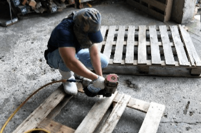 Repair and reuse broken pallets